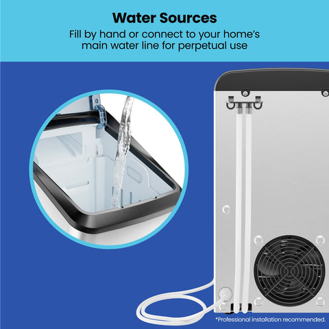 "The Pebble" Countertop Nugget Ice Machine by Iceman™