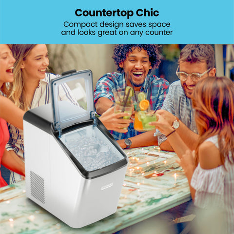 "The Pebble" Countertop Nugget Ice Machine by Iceman™