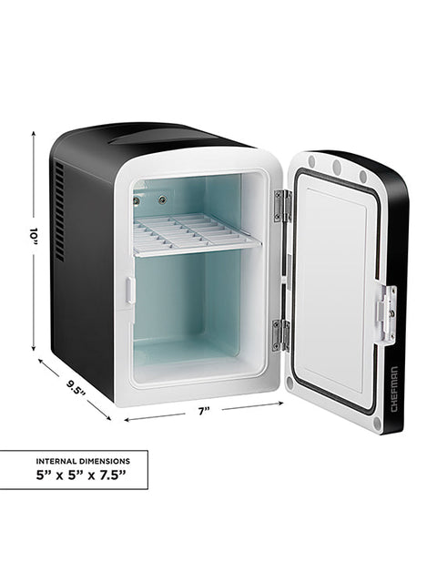 Portable Mirrored Personal Fridge