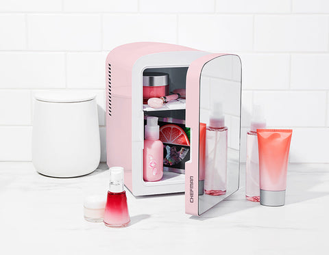 Portable Mirrored Personal Fridge