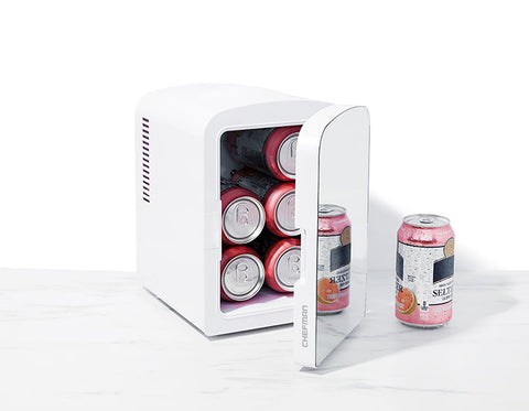 Portable Mirrored Personal Fridge