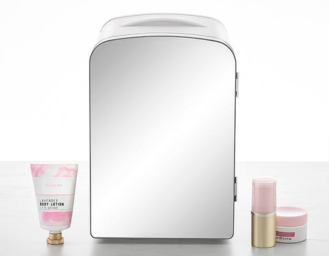 Portable Mirrored Personal Fridge